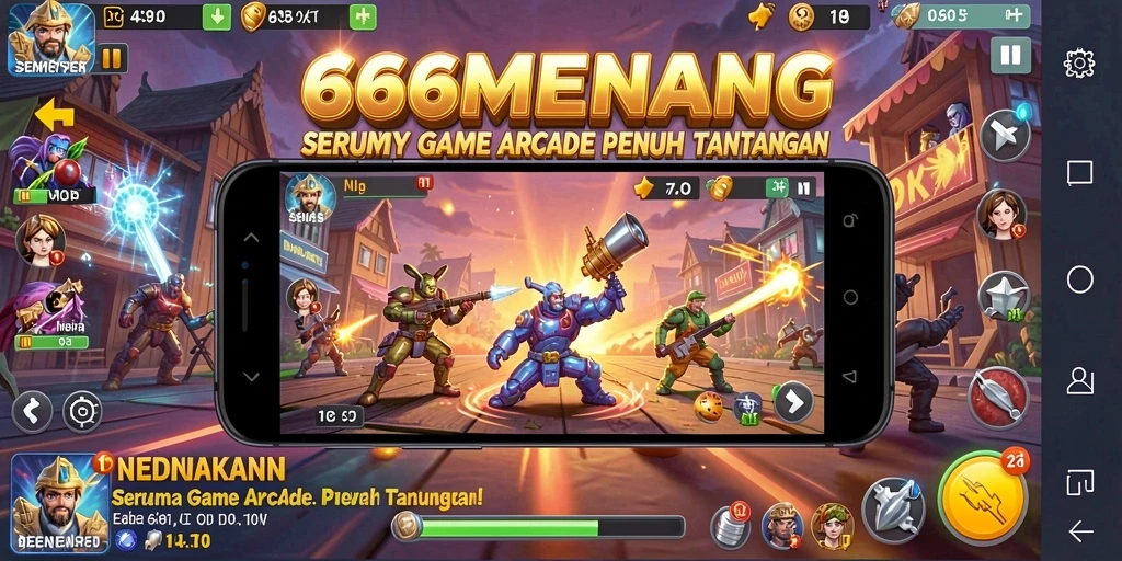 Tampilan gameplay seru dan menantang dari 666MENANG.