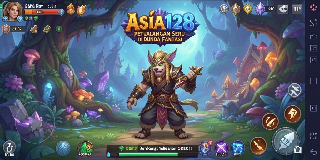 Tampilan gameplay ASIA128 yang menawan dan penuh warna.