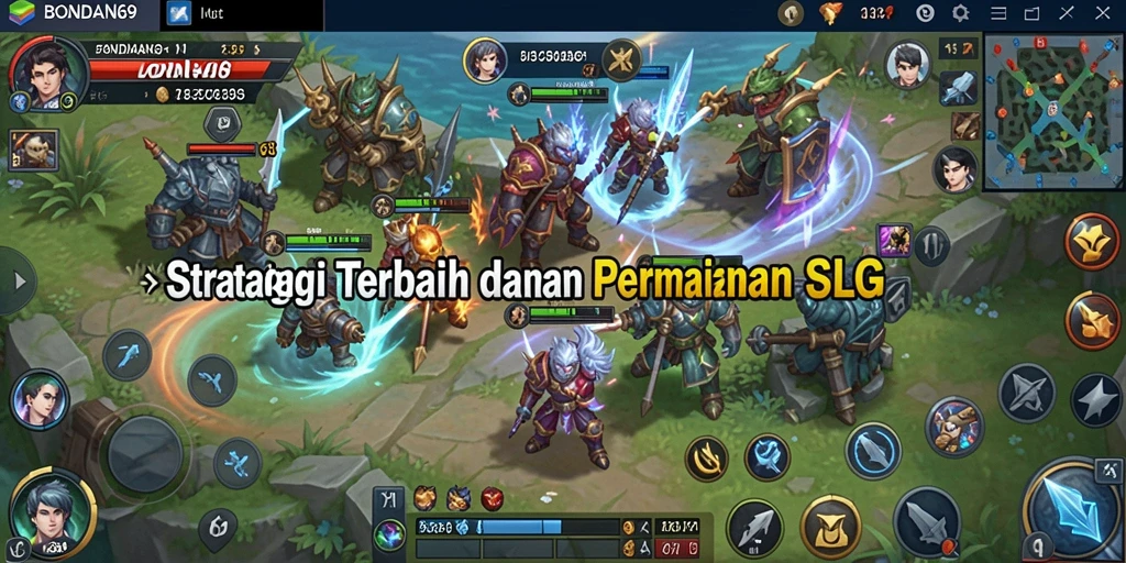 Tampilan gameplay SLG yang mengasyikkan dan strategis.