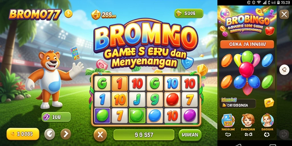 Tampilan gameplay BROMO77 yang seru dan interaktif.