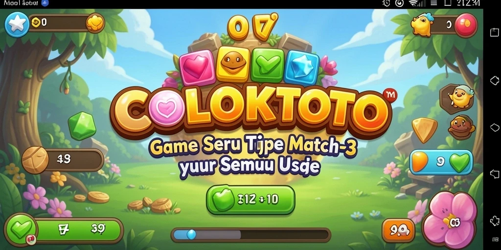 Gameplay seru COLOKTOTO yang penuh warna dan tantangan.