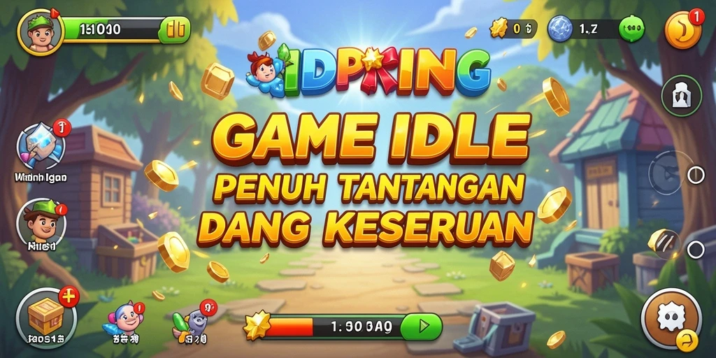 Tampak gameplay menarik dari <strong>IDPKING</strong> menampilkan kemajuan kingdom yang pesat.