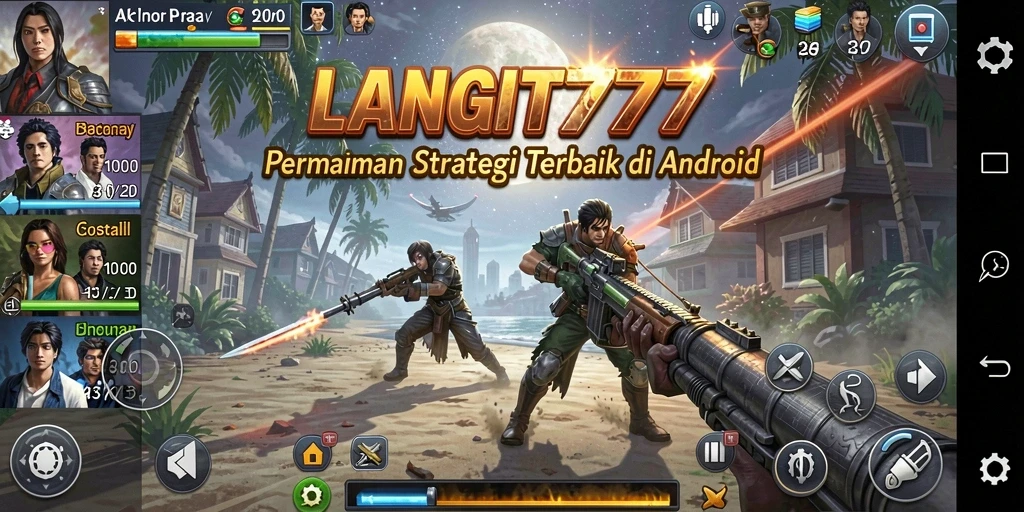Screenshot LANGIT777 menampilkan pertempuran strategis yang mendebarkan.
