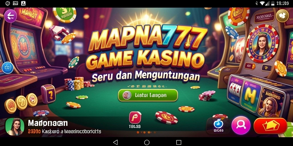 Tampilan gameplay menarik dari MAPNA777 yang menampilkan keseruan permainan Kasino.