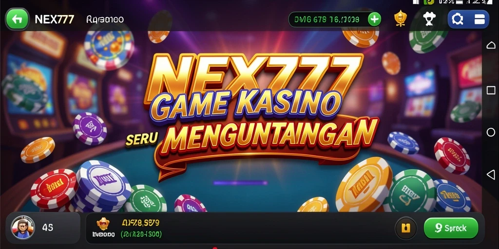 Screenshot utama NEX777 menampilkan gameplay Kasino yang menarik dan seru.