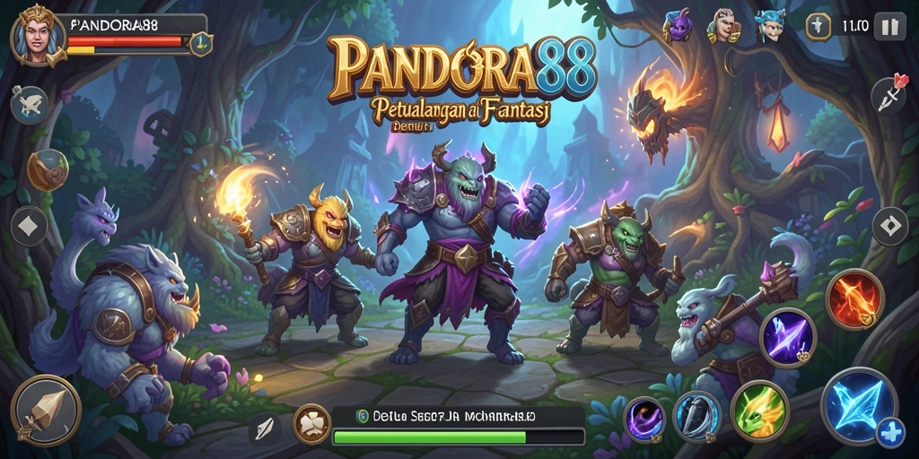 Screenshot PANDORA88 menampilkan aksi seru di dalam penjelajahan dunia fantasi.