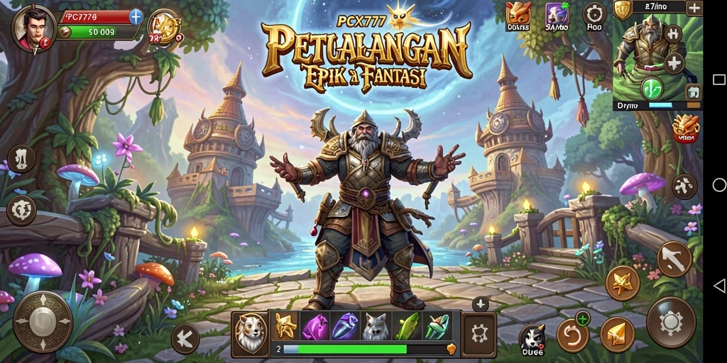 Gameplay RPG PCX777 yang menarik dengan grafis menawan.