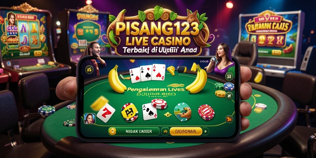 Tampilan gameplay Live Casino PISANG123 yang mengesankan dan interaktif.