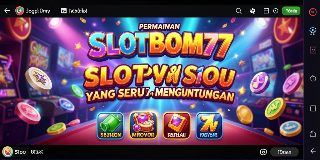 Tampilan gameplay SLOTBOM77 yang menarik dan interaktif.