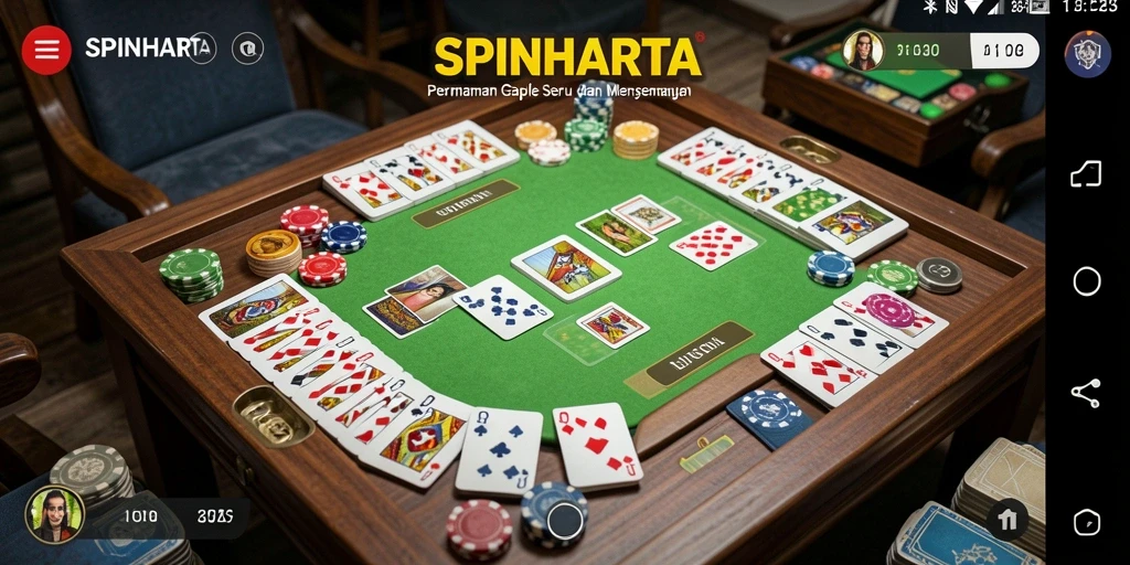 Tampilan gameplay seru dan interaktif dari SPINHARTA.