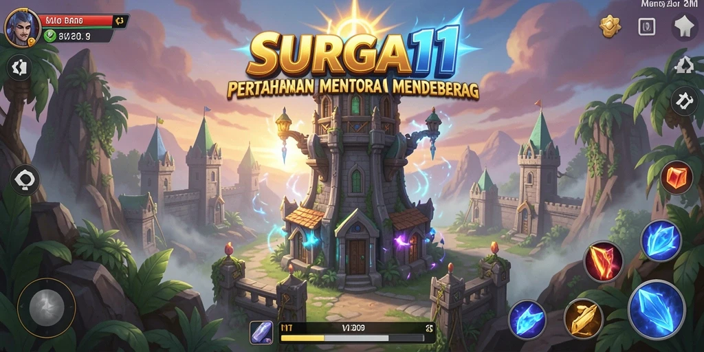 Screenshot menunjukkan aksi seru dalam gameplay Tower Defense.
