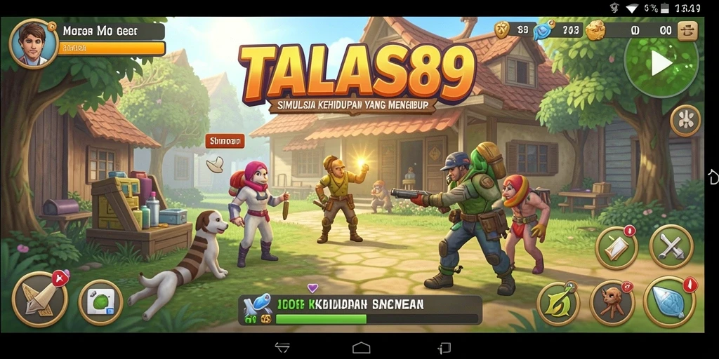 Tampilkan gameplay menarik dari TALAS89 dengan grafis yang cerah.