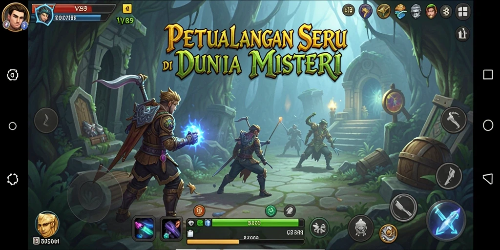 Gambaran aksi seru dalam gameplay V89 yang menantang.