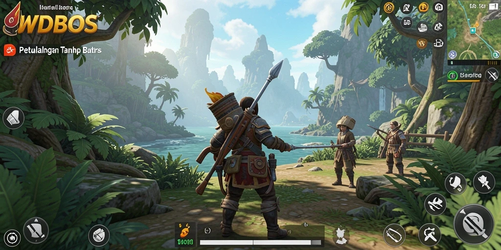 Screenshot gameplay WDBOS menampilkan petualangan seru di dunia terbuka.