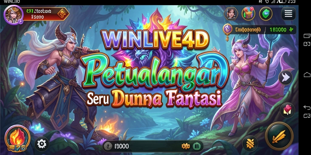 Gameplay seru WINLIVE4D, menjelajahi dunia fantasi yang menakjubkan.