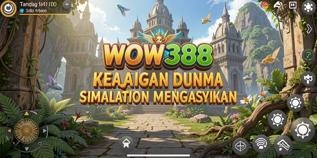 Tampilan gameplay WOW388 dengan simulasi yang interaktif dan menawan.